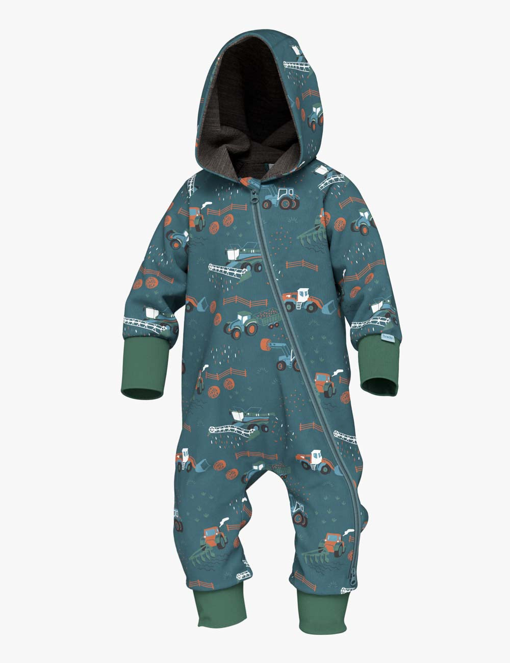 Merino wool baby romper MAJOR