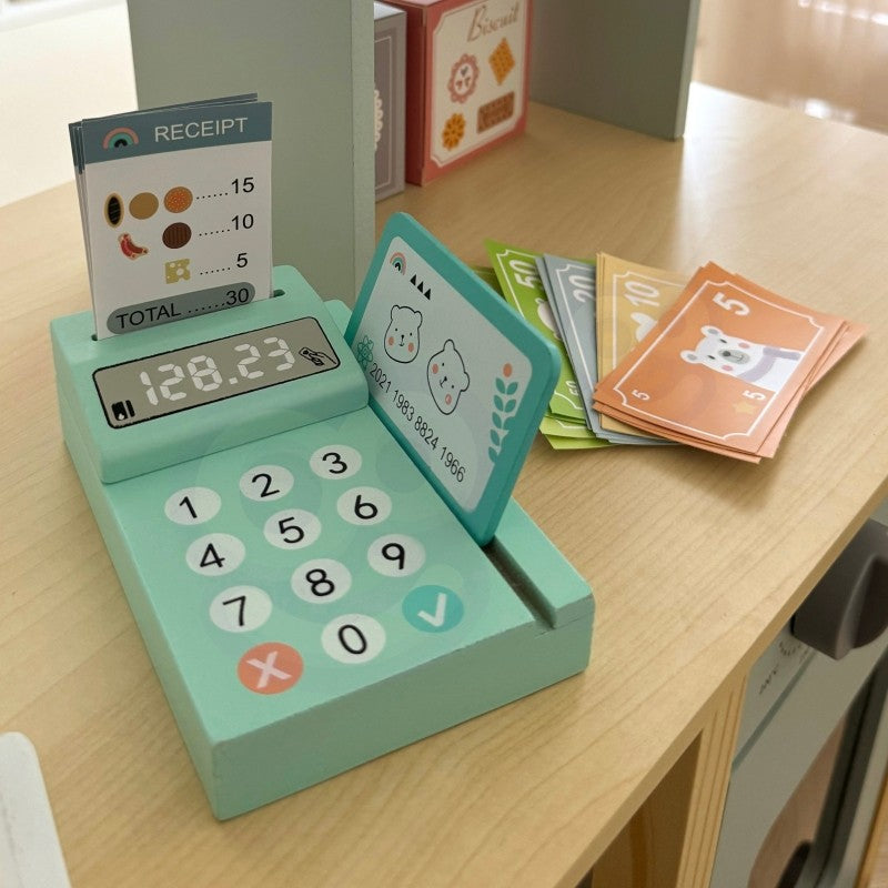 Large Multifunctional Wooden Food Truck Stand, 73 pcs