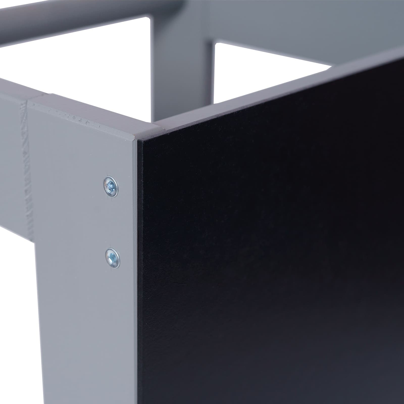 MeowBaby Wooden Kitchen Helper for Children with Board - Dark Grey